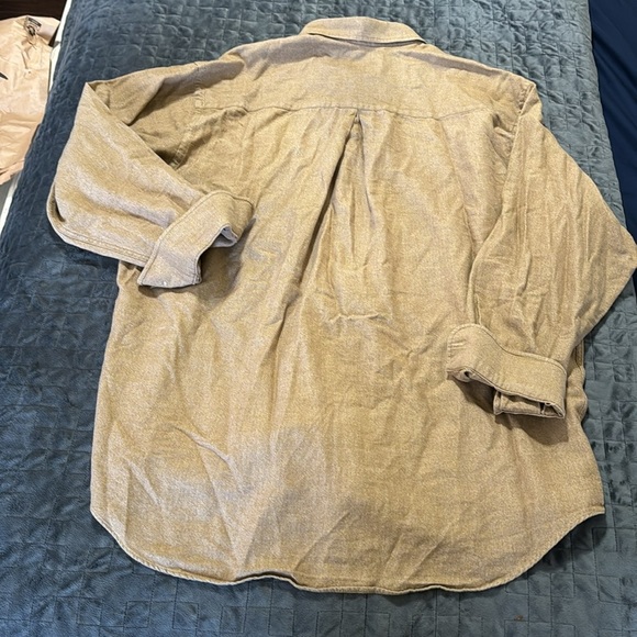 Hickey Freeman 100% Cotton Tan Button Down‎ - Picture 6 of 7